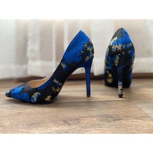 Embroidered “Kenny Loves Penny” Stilettos